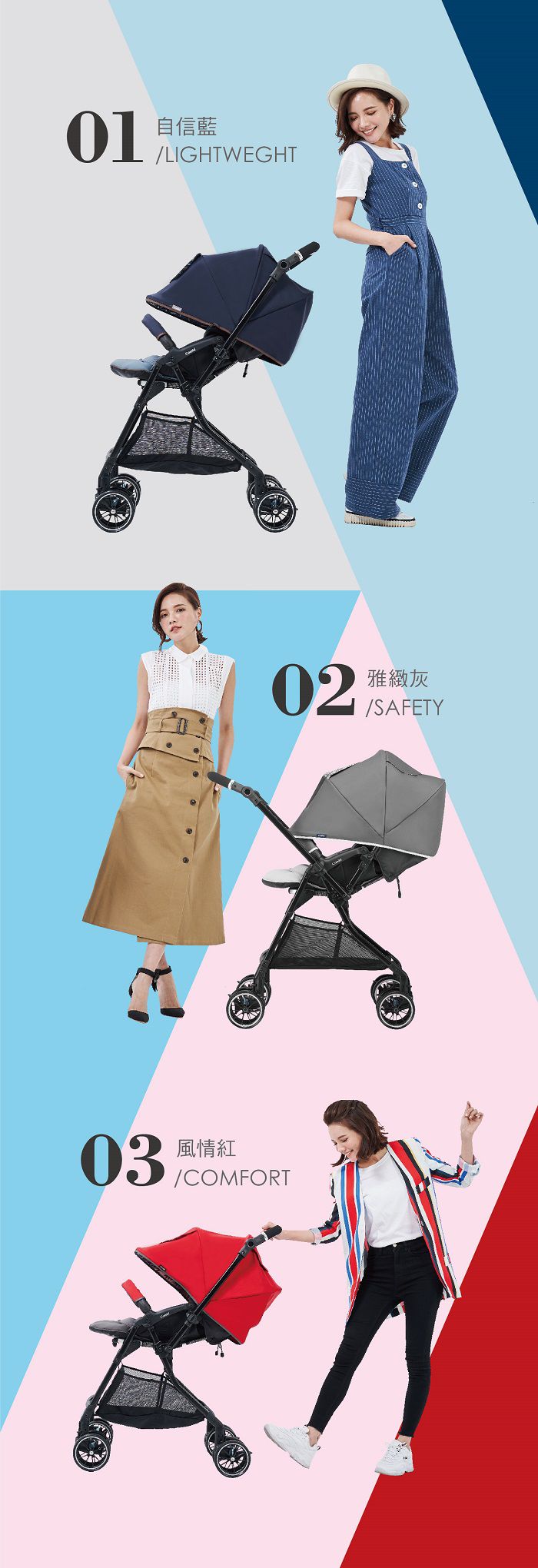 日本 Combi - Sugocal Crown 嬰兒手推車-風情紅-1個月~36個月(體重15kg以下)