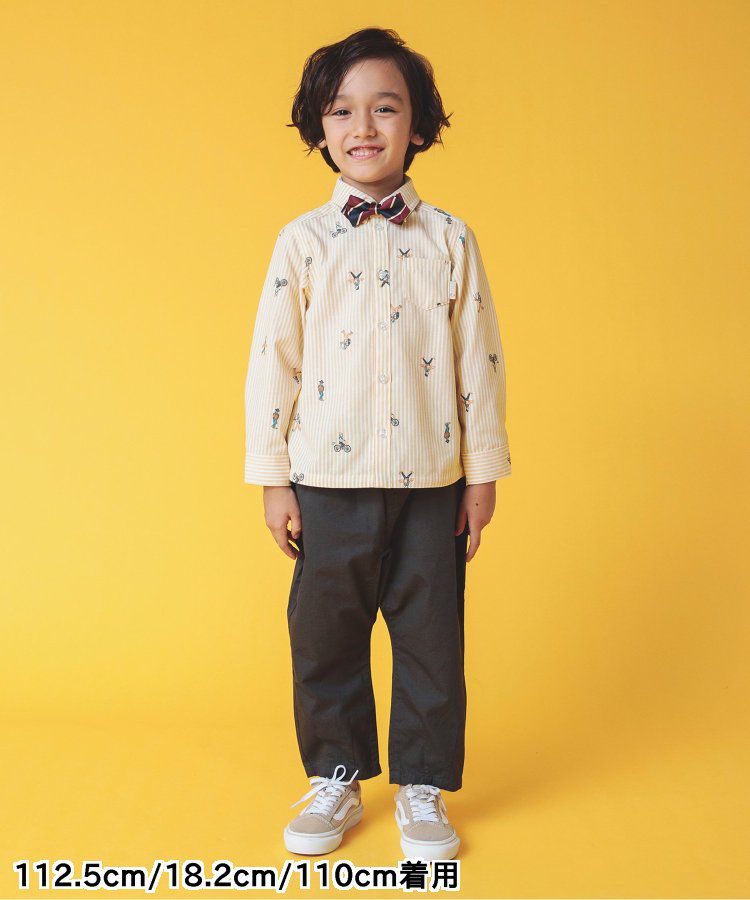 日本 BREEZE - [推薦]氣質系正式領長袖襯衫-素面-米白