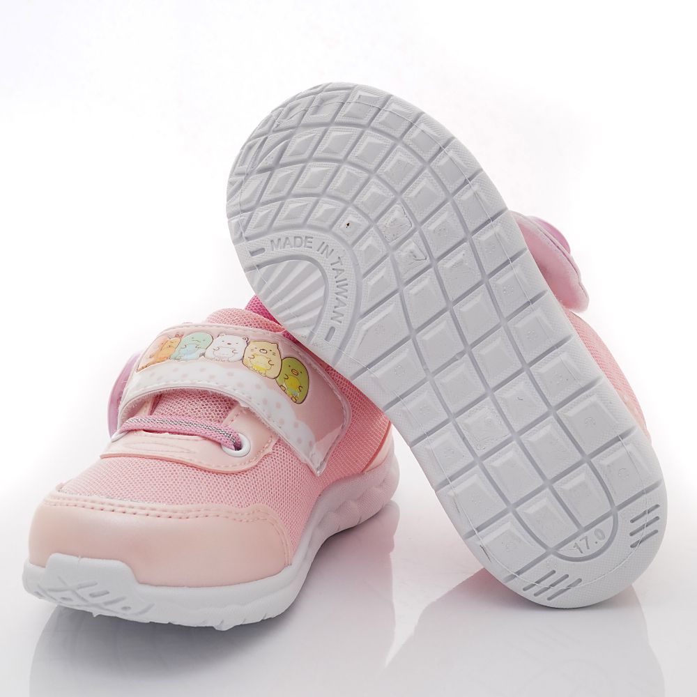 角落生物 - 台灣製電燈運動鞋(中小童段)-運動鞋-粉