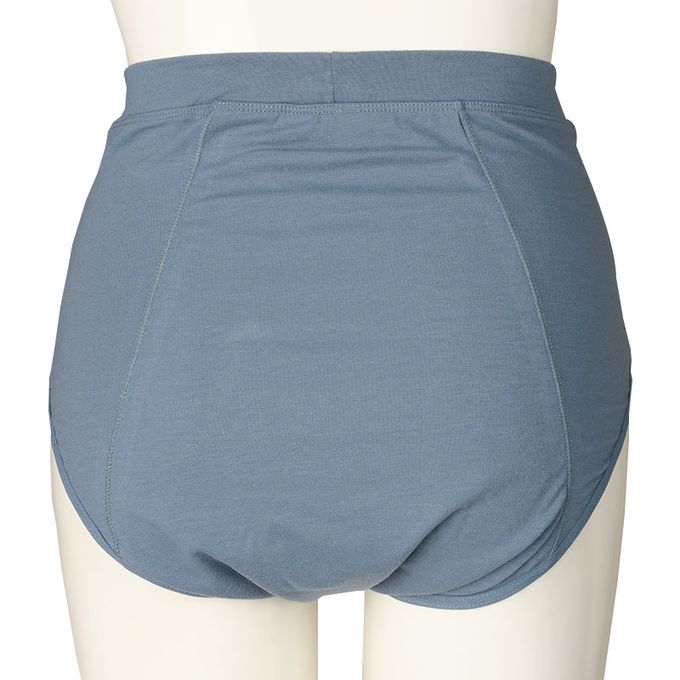 akachan honpo - 產後護理內褲腹部舒適款-素面-藍色