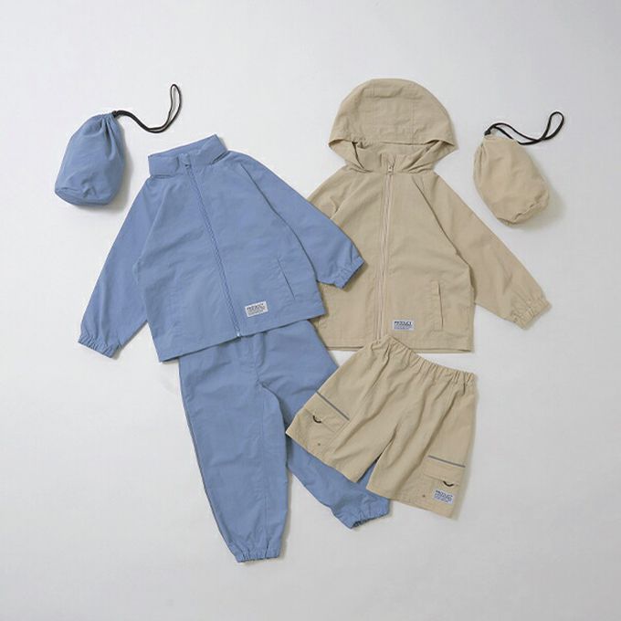 日本 b-ROOM - [品牌熱銷] 防潑水輕量派克風衣(帽可收)-粉紅