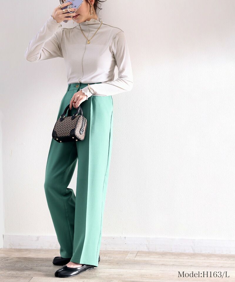 日本 Classical Elf - 木耳領薄長袖上衣/內搭-咖啡