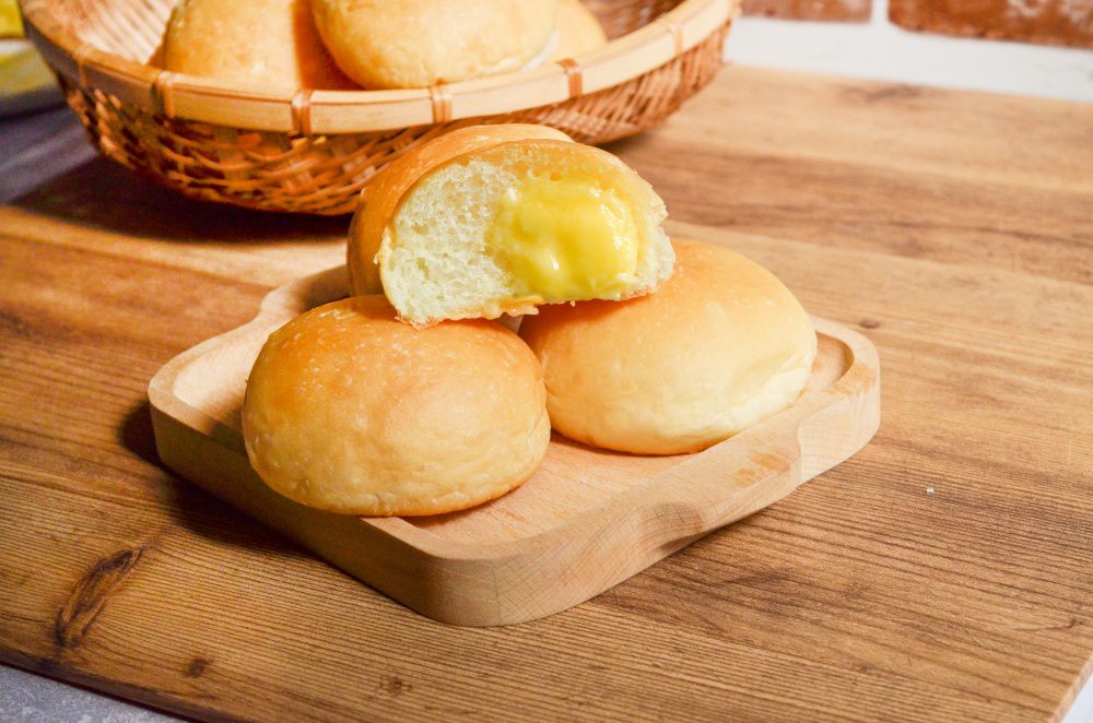 奧瑪烘焙 - 經典團購美食爆漿餐包人氣4包組(每包10顆）－老麵海鹽X1包、福源花生醬X1包、福源芝麻醬X1包、草莓奶油X1包