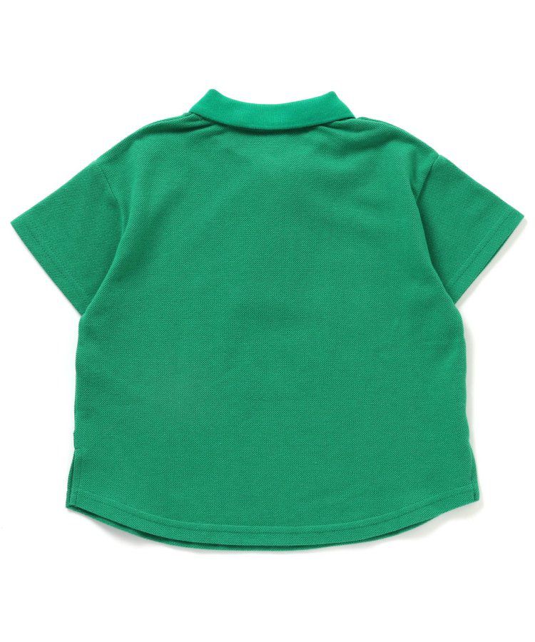 日本 BREEZE - 童趣動物刺繡短袖POLO衫-滑板鴨-深藍