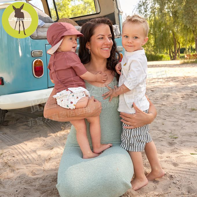 德國 Lassig - 嬰幼兒抗UV游泳尿布褲-薄荷小車