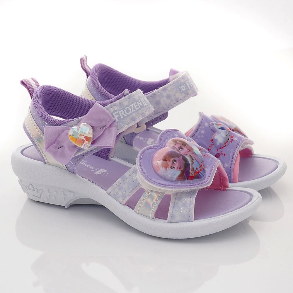 冰雪奇緣 - 台灣製電燈涼鞋(中小童段)-紫