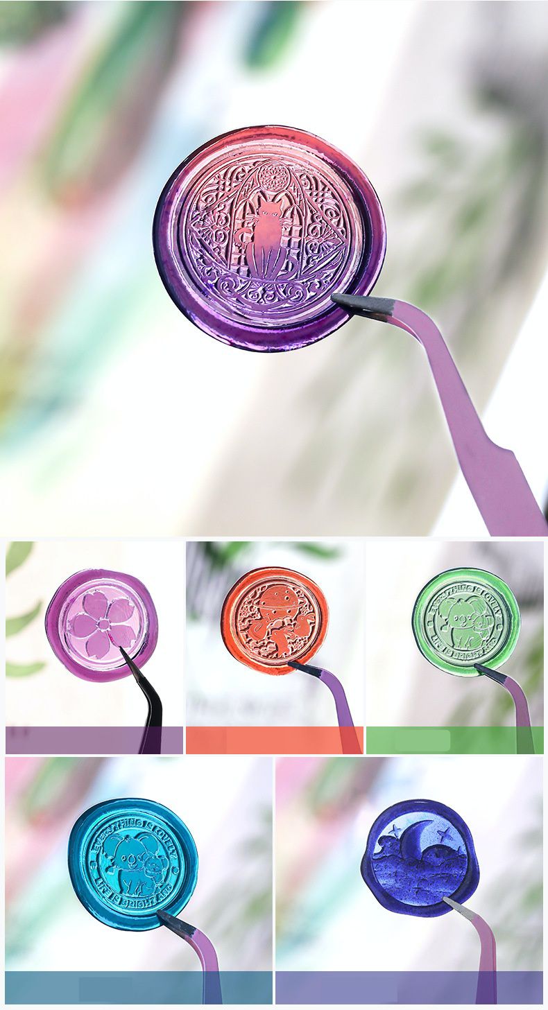 向日葵半透明火漆章蠟粒-熔岩