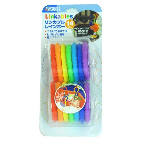 akachan honpo - 彩虹C型扣環-紅色