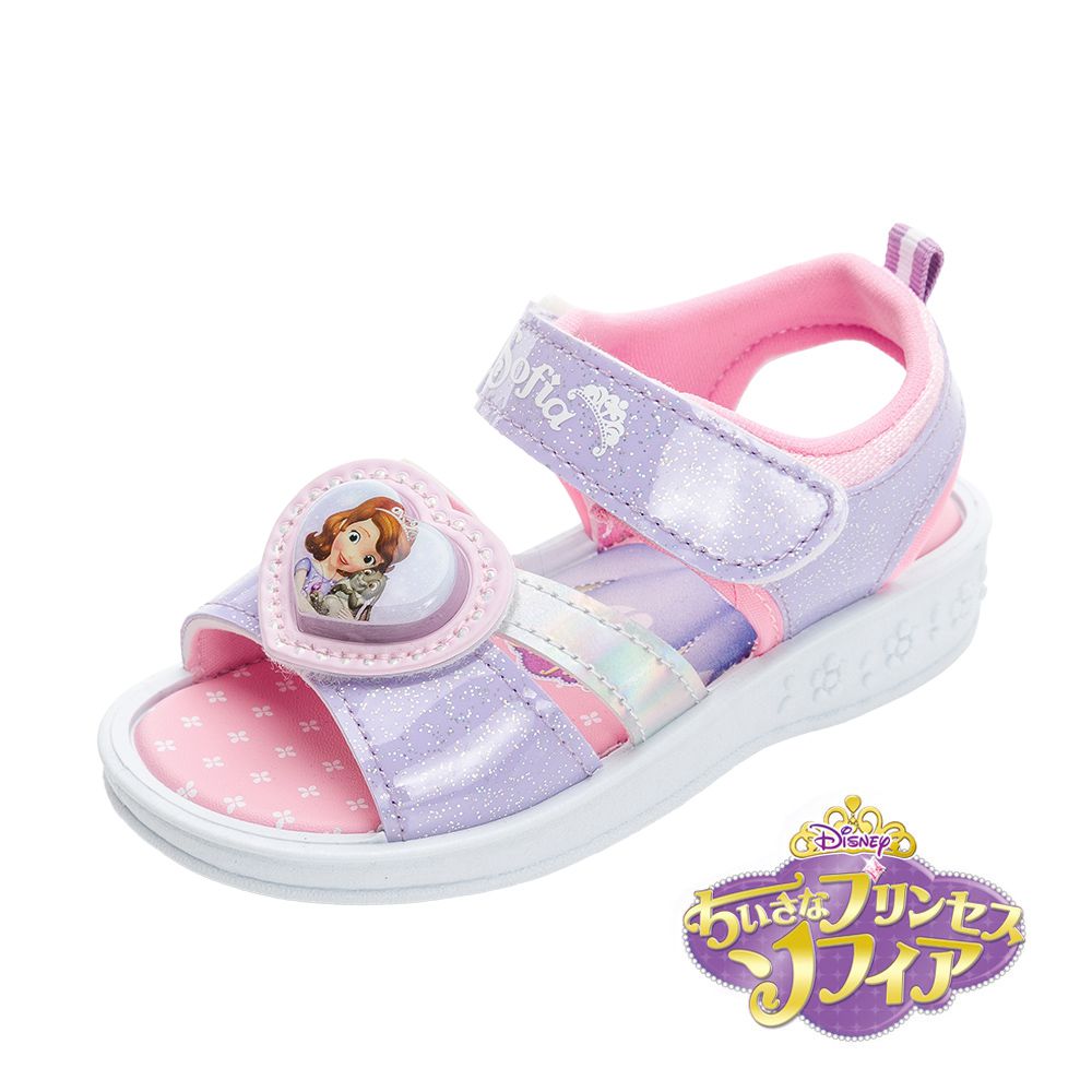 Disney 迪士尼 - 小公主蘇菲亞 童鞋 電燈涼鞋 SOKT41977-絆帶方便穿脫-紫-(中童段)