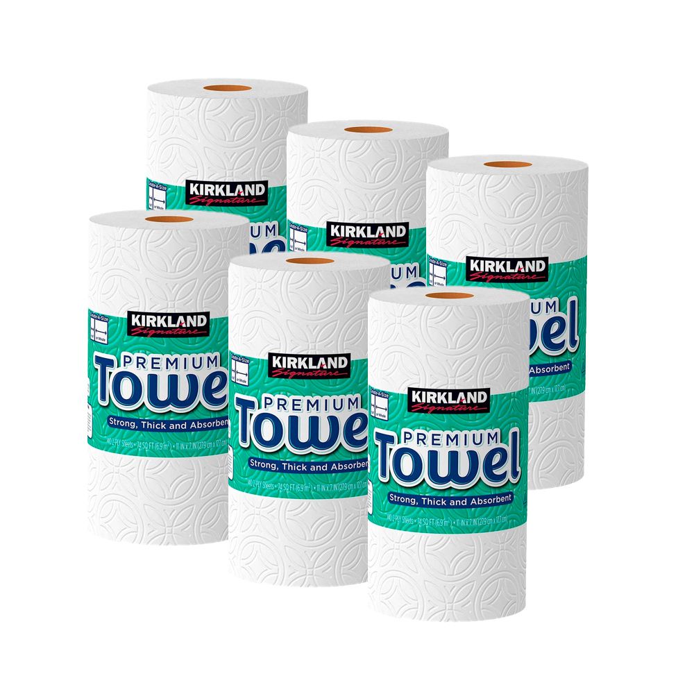 Kirkland Signature 科克蘭 - 隨意撕特級廚房紙巾 140張x6捲