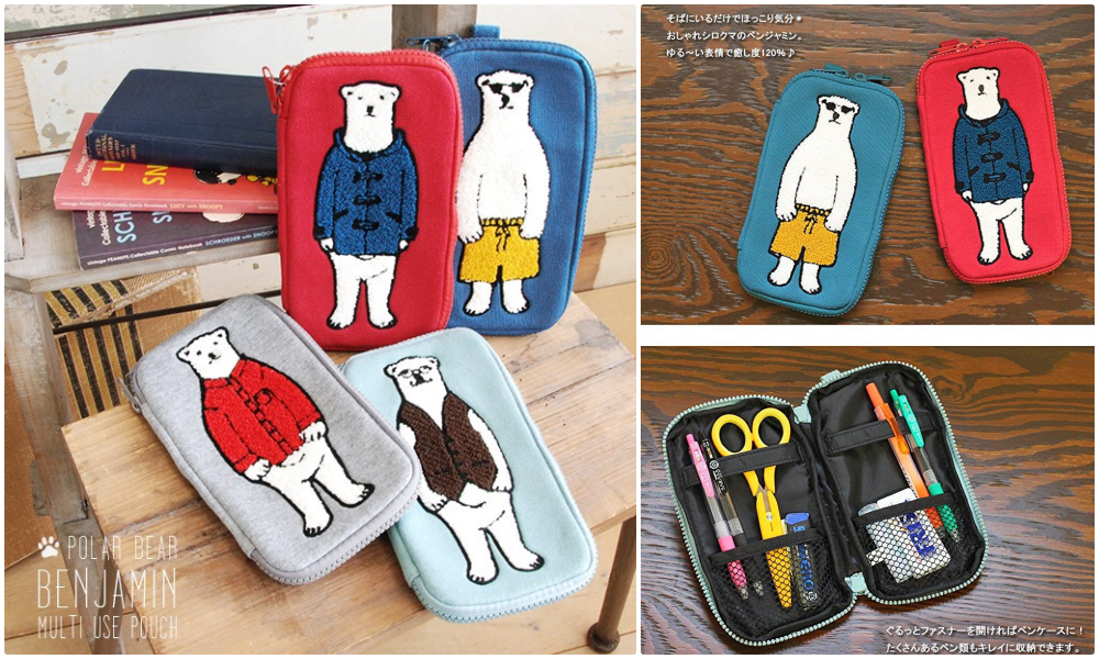 日本大人気！ Beiiows x Disney 迪士尼化妝包｜POLAR BEAR多功能收納包