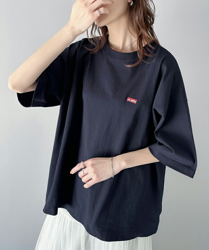 日本 Classical Elf - JAVA 混有機棉背印花寬鬆T恤-韓文菜單-象牙米