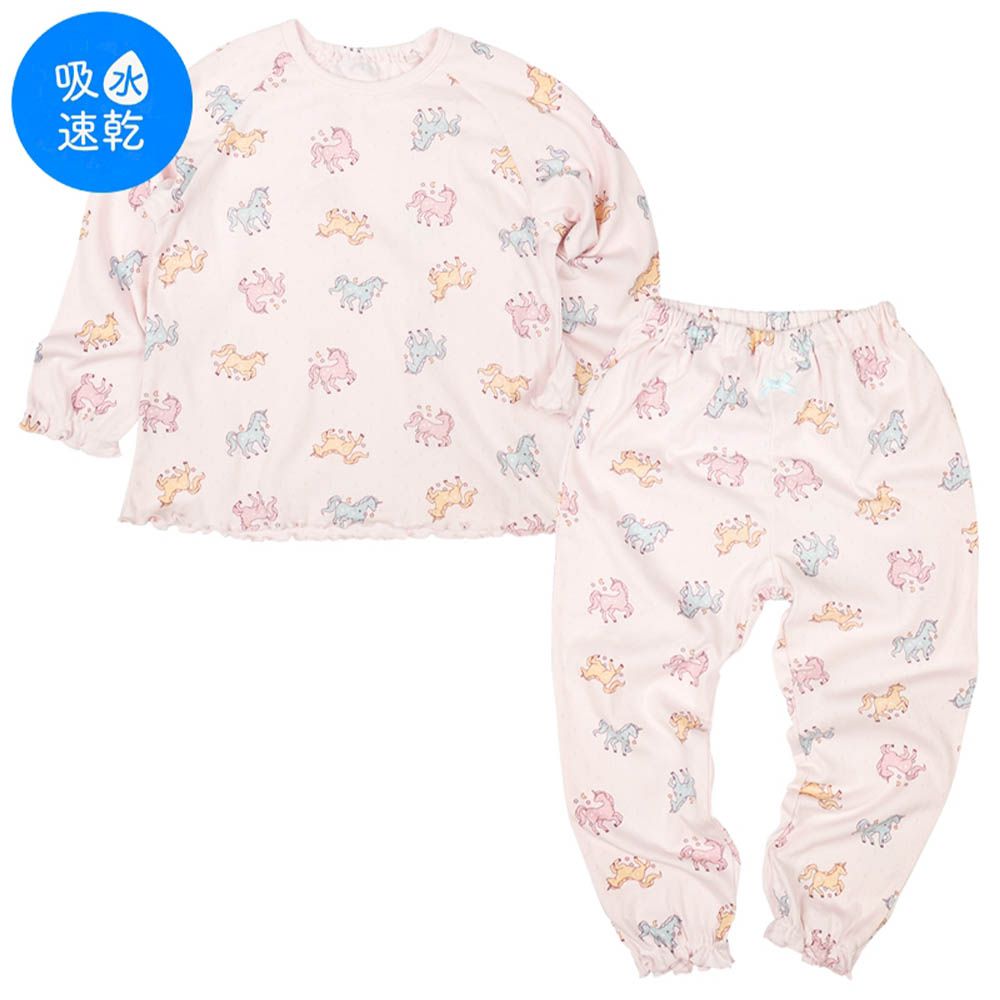 幫助睡眠長袖家居服-繽紛獨角獸-紫色