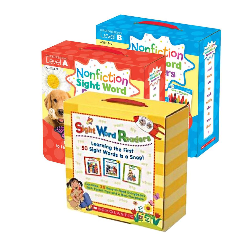 Scholastic - 【超值合購】Nonfiction Sight Word Readers Level A＋B＋Sight Word Readers Boxed Set-三盒