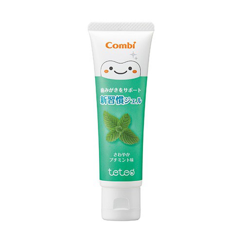 日本 Combi - teteo 幼童含氟牙膏 II-清爽微薄荷-含氟量500ppm ((約1歲6個月)以上適用)