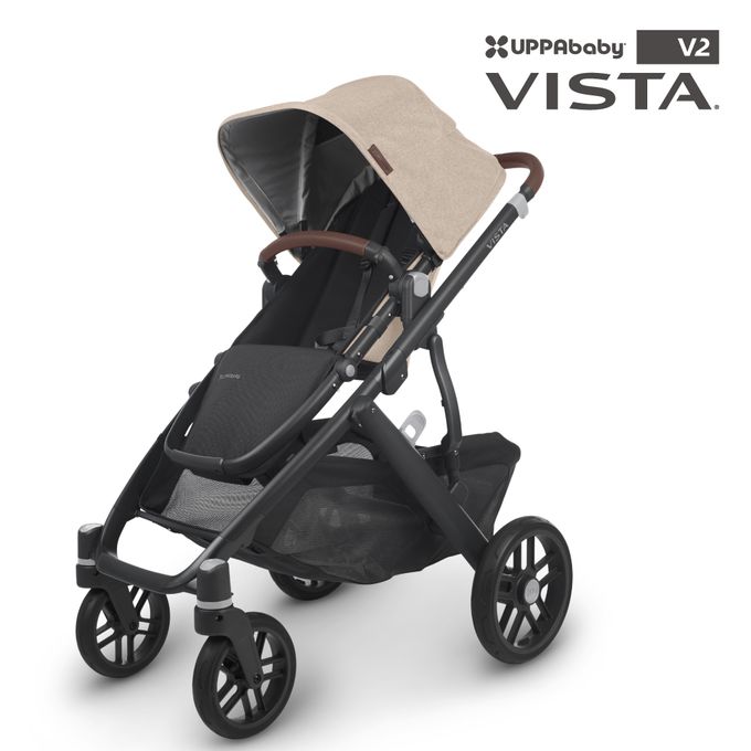 美國UPPAbaby - VISTA V2 王者之尊旗鑑：單人推車-奶茶色 LIAM