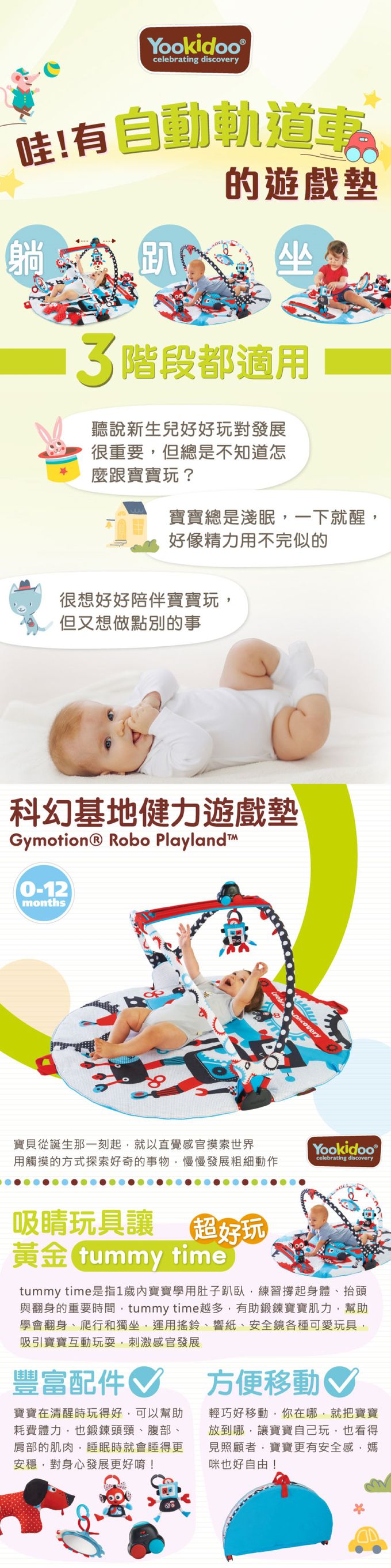 以色列 Yookidoo - 探索系列-科幻基地健力遊戲墊