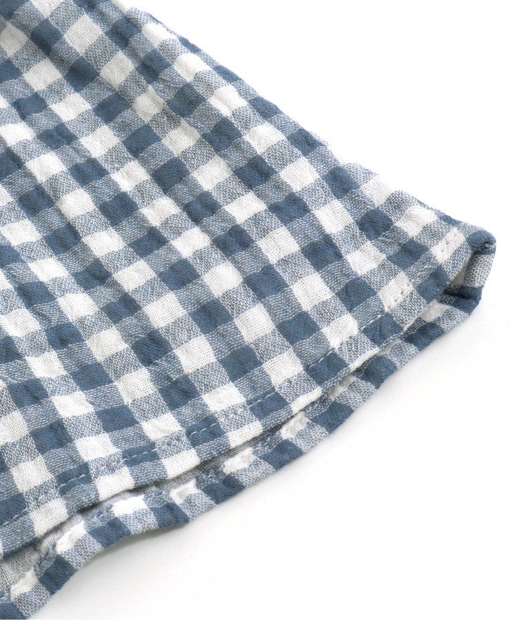 日本 apres les cours - 柔軟綿紗荷葉邊成套家居服-小花-黃