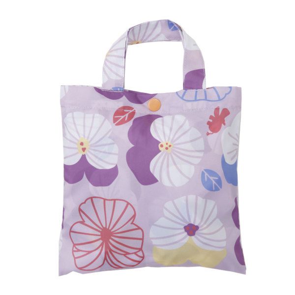 日本 kukka hippo - 兒童童遊戲服/玩沙衣(附收納袋)-三色堇 (90cm)