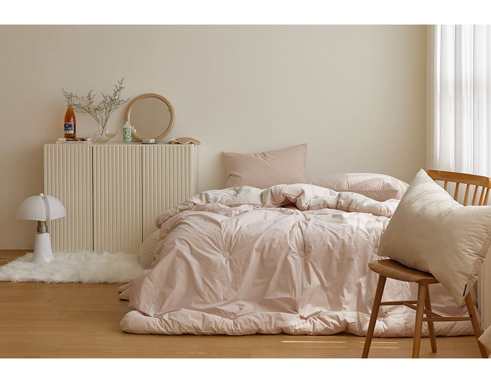 韓國 Maatila - 高密度60支棉舒柔超細纖維棉被(冬被)-草莓拿鐵