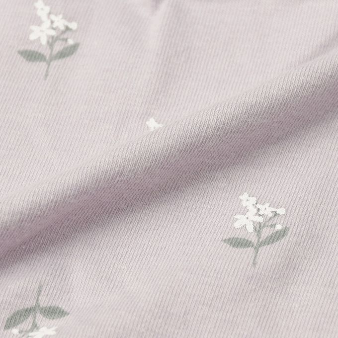 akachan honpo - 產後護理內褲腹部舒適款-小花-紫色