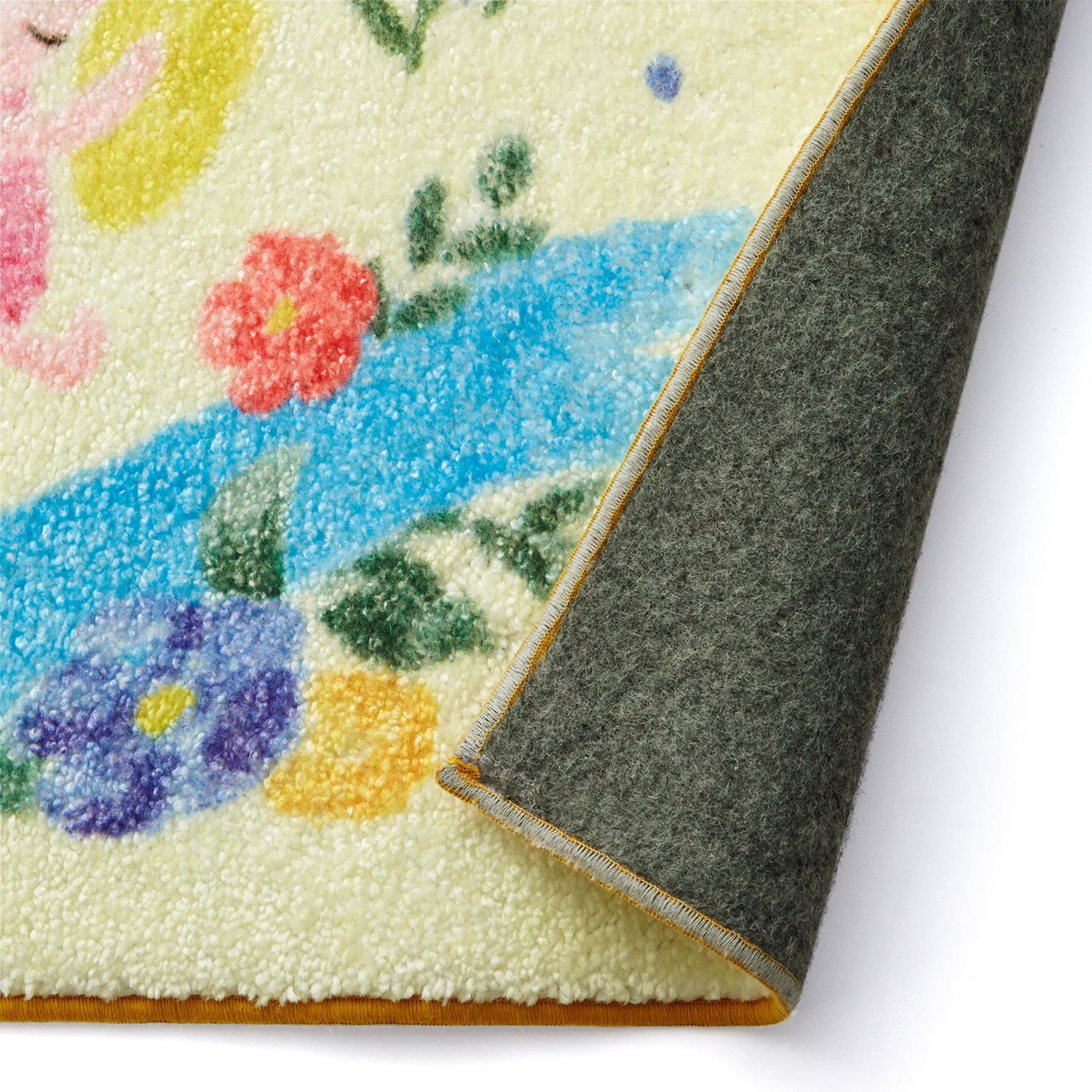 日本千趣會 - 迪士尼 日本製 腳踏墊(玄關/房門)-維尼派對-粉黃 (47x80cm)