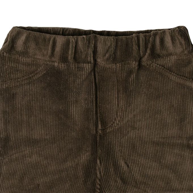 akachan honpo - 10分經典褲-燈心絨-深灰色