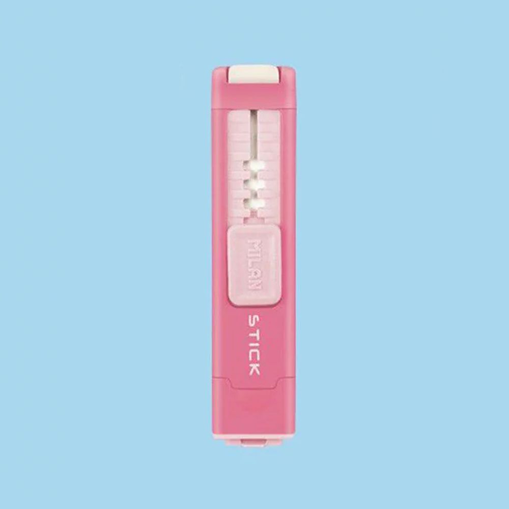 MILAN - 可推式橡皮擦+削筆器-粉