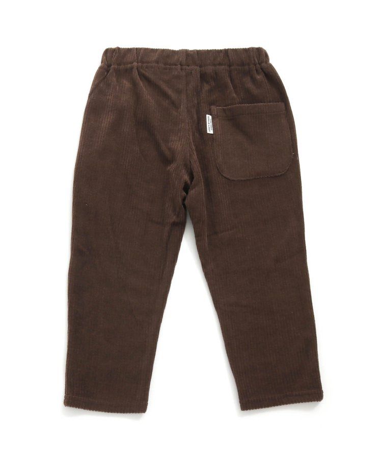 日本 BREEZE - 素色羅紋休閒長褲-象牙白