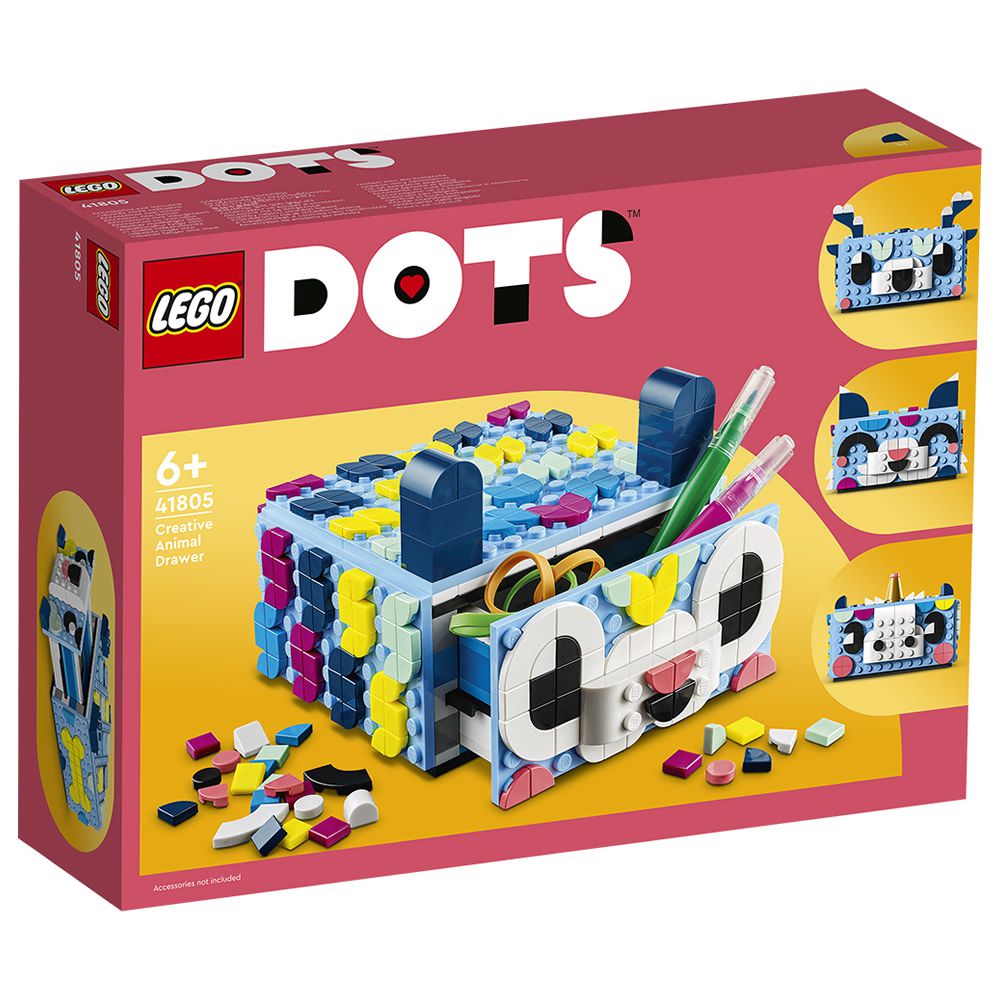 樂高積木 LEGO《 LT41805 》DOTS 系列 - 創意豆豆動物抽屜