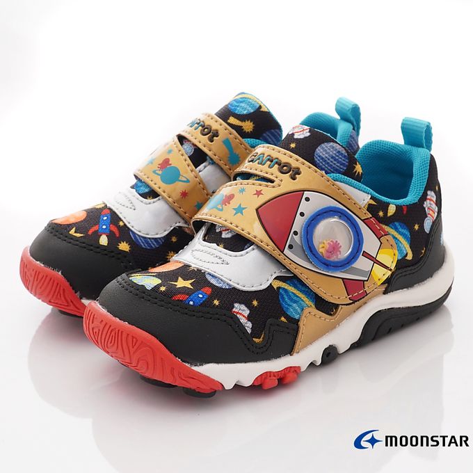 Moonstar日本月星 - 月星玩耍速乾機能款(中小童段)-運動鞋-黑