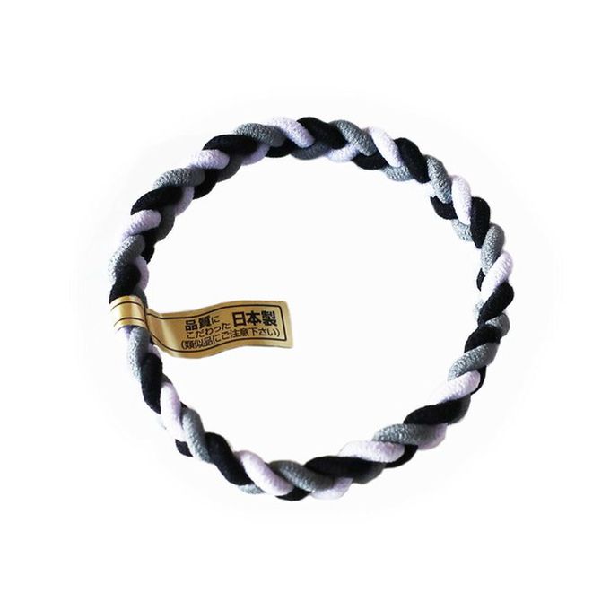 日本 Melody Accessory - 日本製 專利耐用麻花編織髮圈(5入組)-天空藍