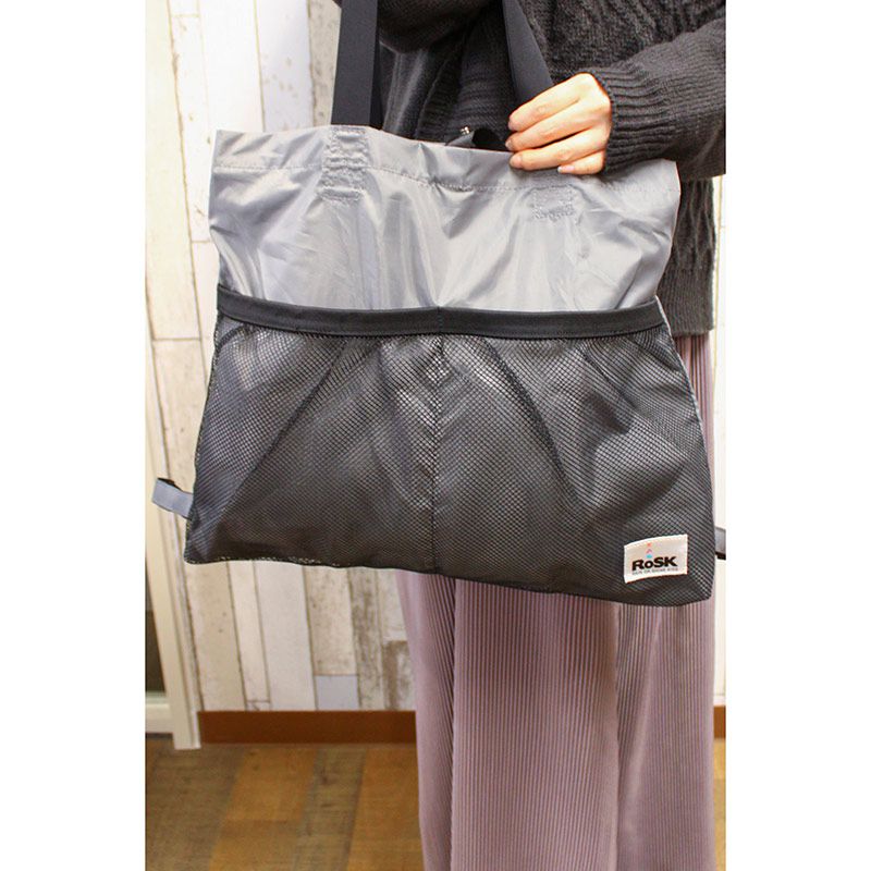 akachan honpo - 2WAY嬰兒推車用包包-深灰色 (W42.5cm×H35.5cm×D4cm)