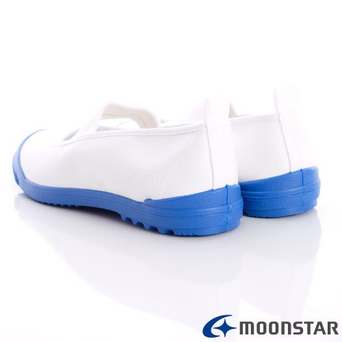Moonstar日本月星 - 日本月星機能童鞋-2E日本製室內鞋基本款(中小童段)-藍白