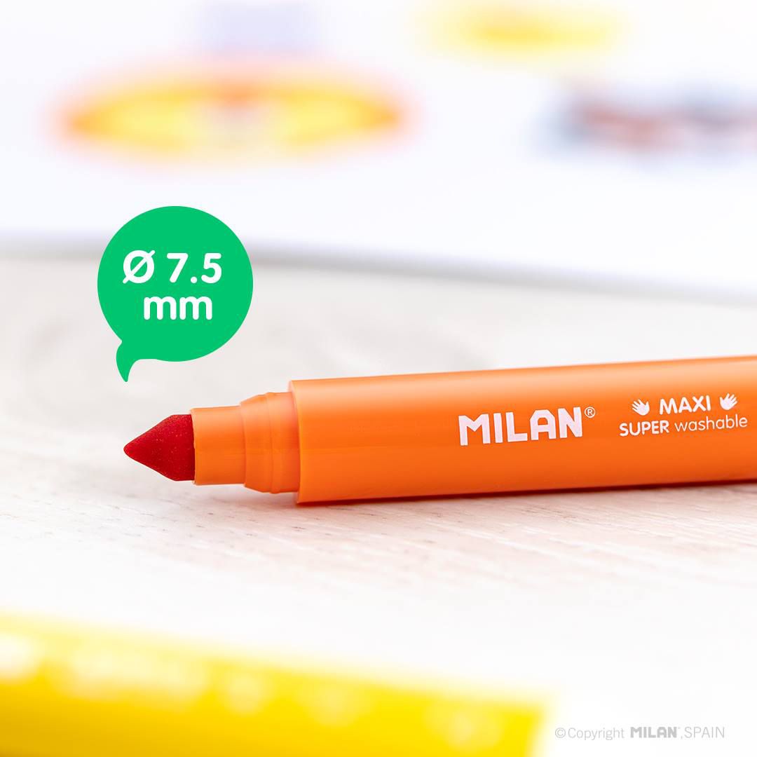 MILAN - 【獨家超值組】MILAN-黏土禮盒(含配件)_快樂小廚師(8色)+[贈]兒童超水洗彩色筆_粗筆桿12色7.5mm