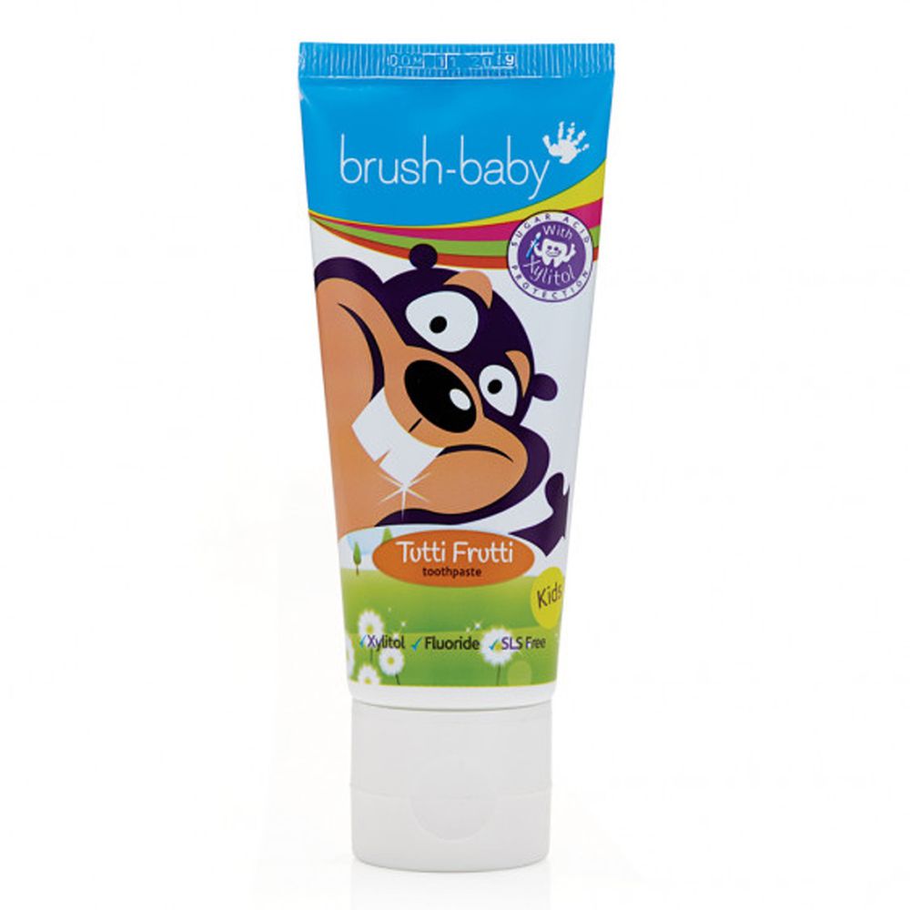 英國 brush-baby - 幼兒木糖醇牙膏-3-6歲 (50ml)-含氟量 1350ppm