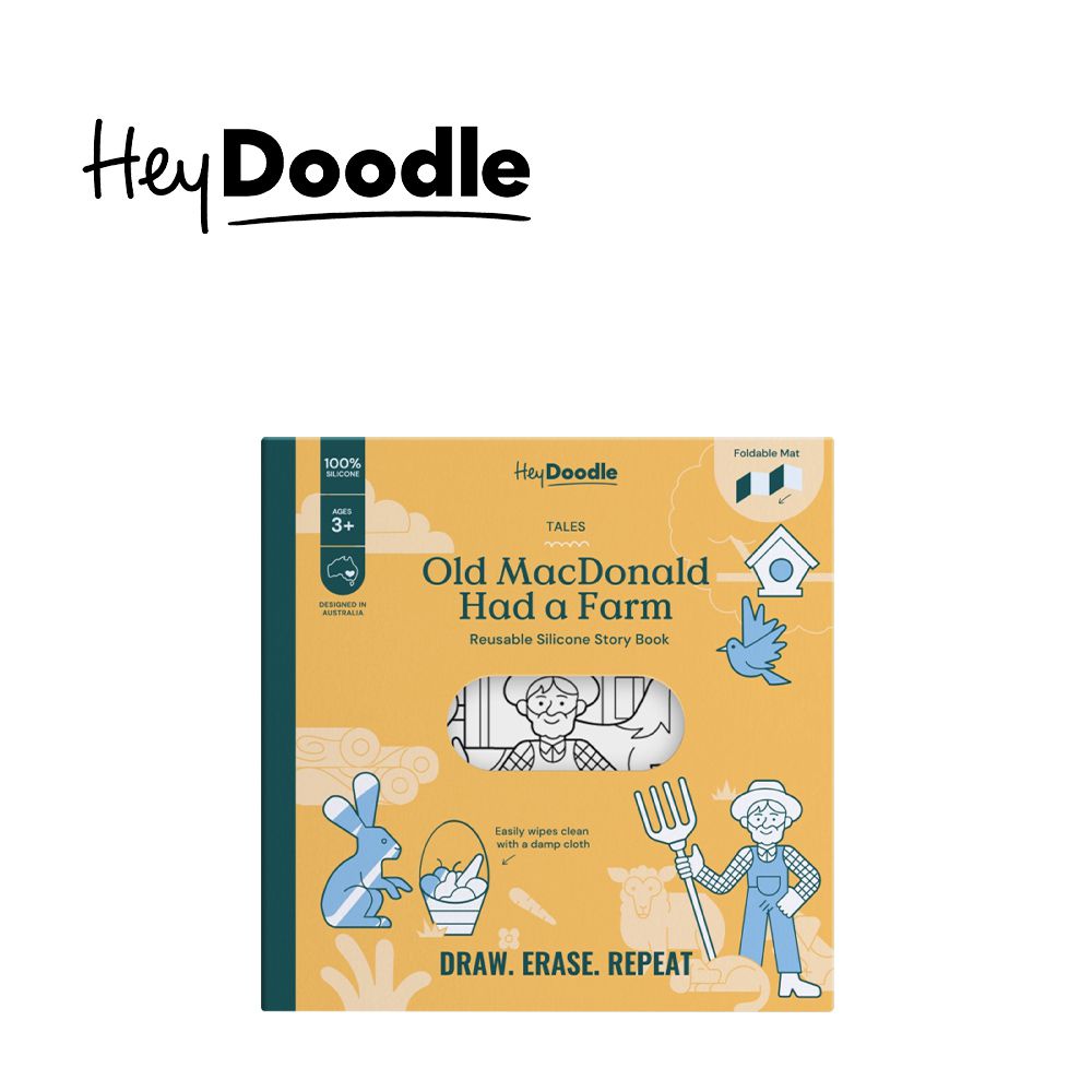 澳洲 創意畫墊故事書-王⽼先⽣有塊地