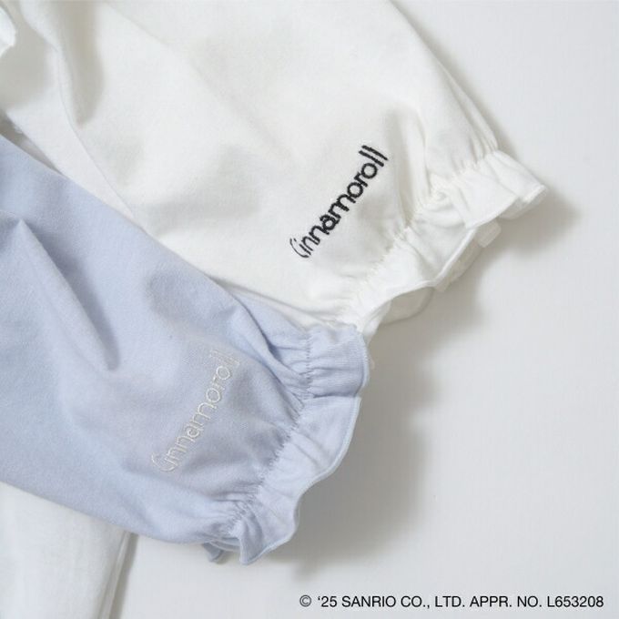 日本 Lycee mine - 可愛刺繡星星鏤空短袖上衣-卡通人物酷洛米-紫丁香