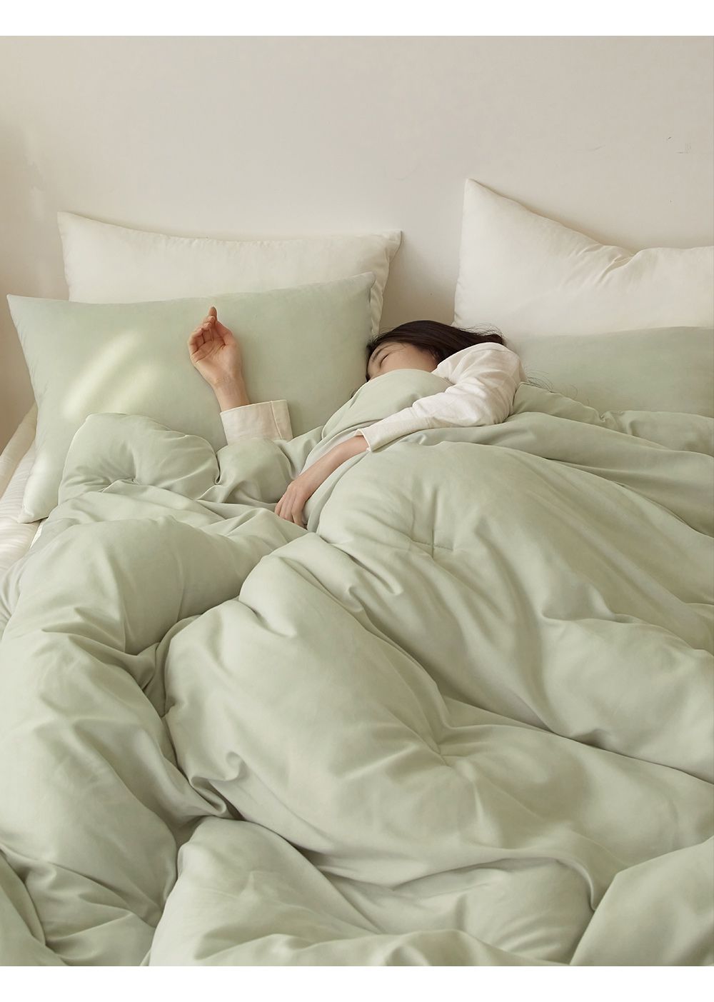 韓國 Maatila - 雲朵軟綿綿親膚四季被-抹茶拿鐵