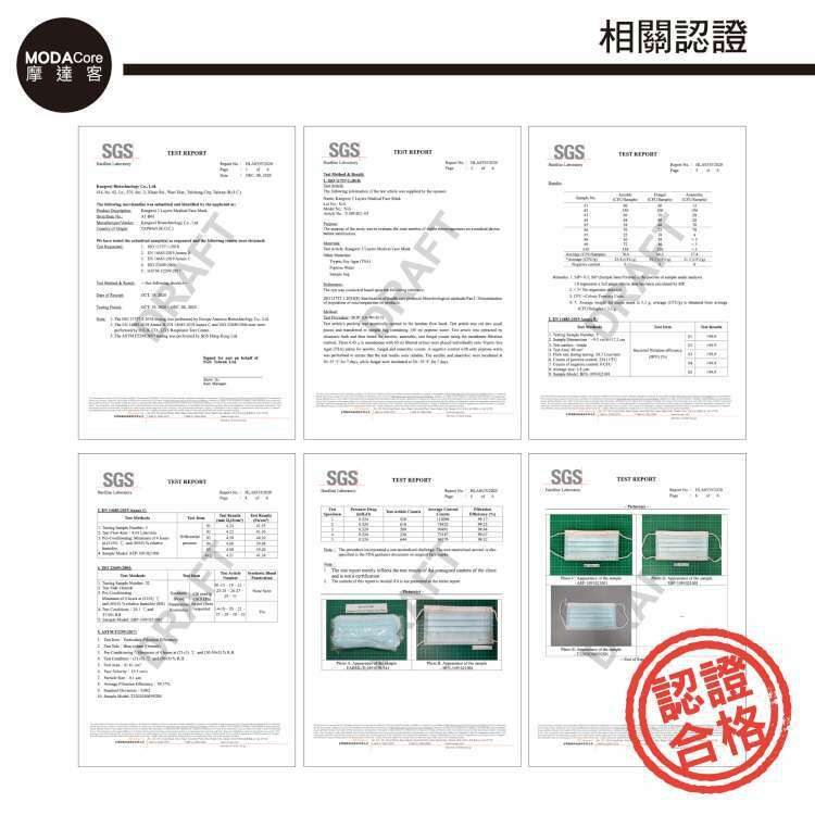 MODACore 摩達客 - 水舞醫用口罩-MIT+MD雙鋼印-莫蘭迪系列-蜜橙橘、煙灰粉-2盒組(30入/盒)
