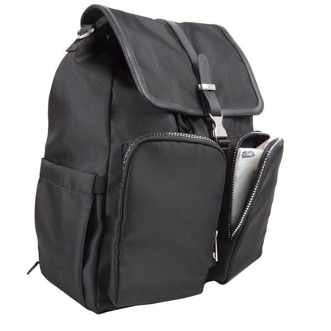 Heine 海恩 - 束口設計媽媽後背包 歐美版型媽媽包 (WIN-HD13C)-黑