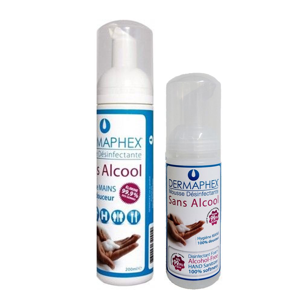 法國 DERMAPHEX 德瑪妃司 - 慕斯乾洗手劑-200ml*1+50ml*1