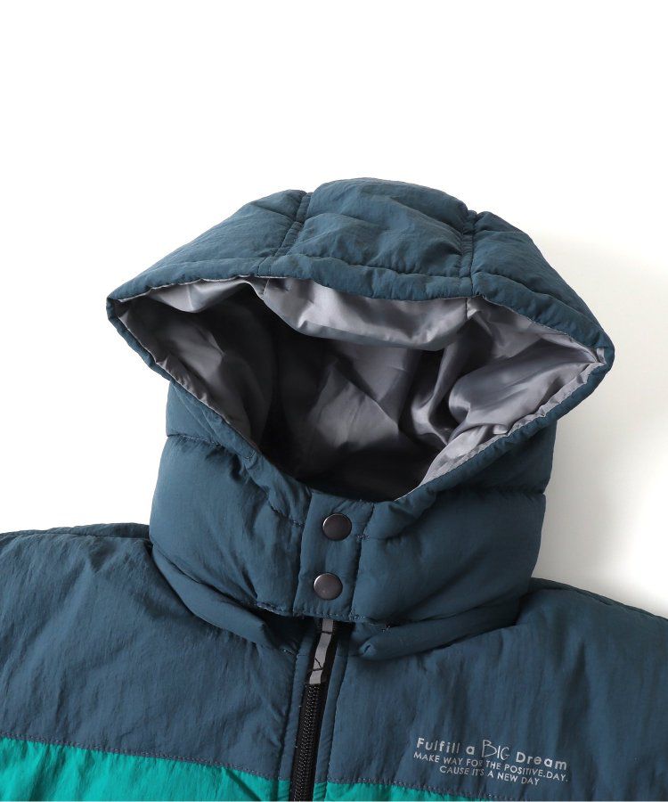 日本 BREEZE - 繽紛蓬鬆大口袋保暖外套-橘灰