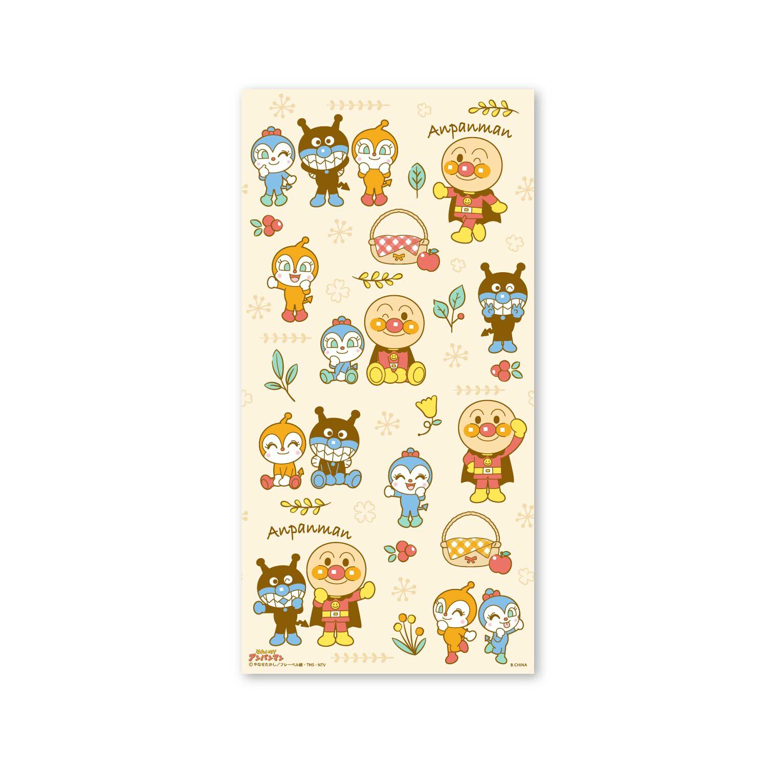 日本代購 - 輕薄防水野餐墊(4-5人)-麵包超人-奶油 (180x180cm)