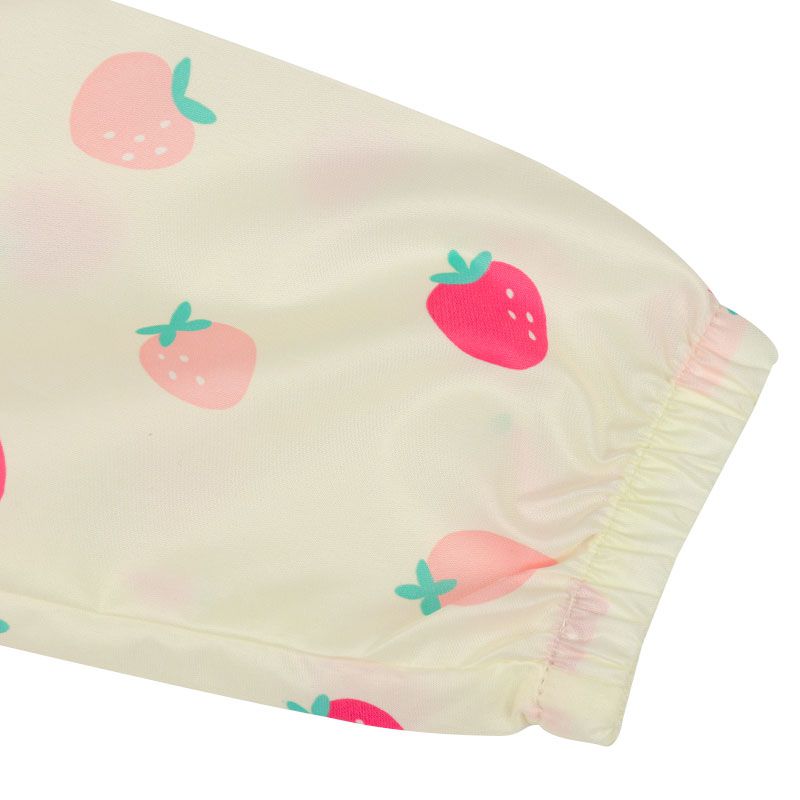 akachan honpo - 強力防潑水雨衣-草莓-象牙白色