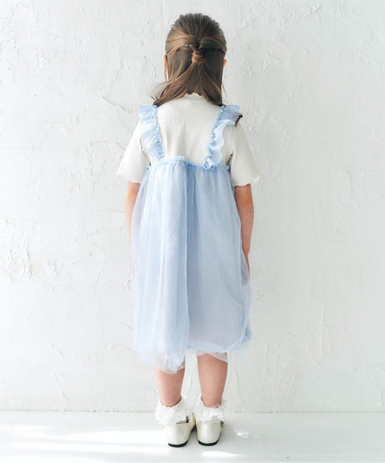 日本 apres les cours - 歐風夢幻澎澎紗裙洋裝-米杏x水藍