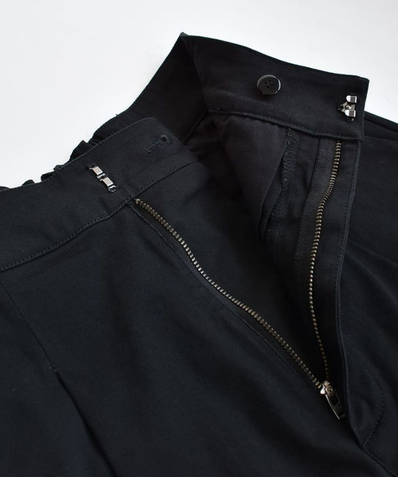 日本 zootie - 好好穿 打褶縮口西裝褲-黑