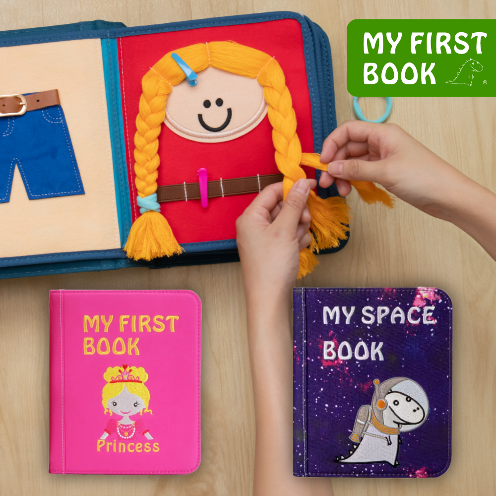 幼兒早教必備【MY FIRST BOOK】蒙特梭利手工布書