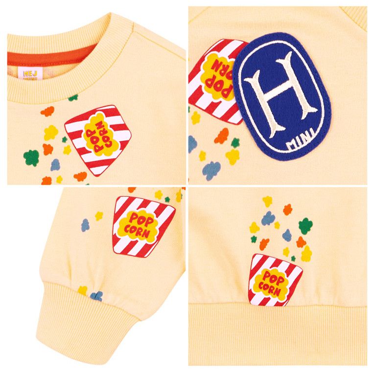 韓國 HEJMINI - 爆米花大學T