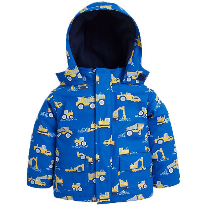 英國 JoJo Maman BeBe - 防雨/防風刷毛外套-挖掘機